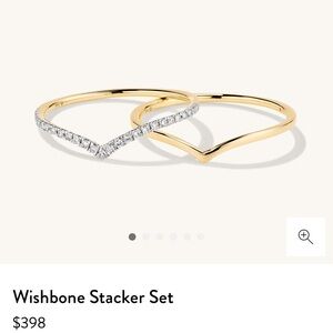Mejuri Wishbone Stacker Set